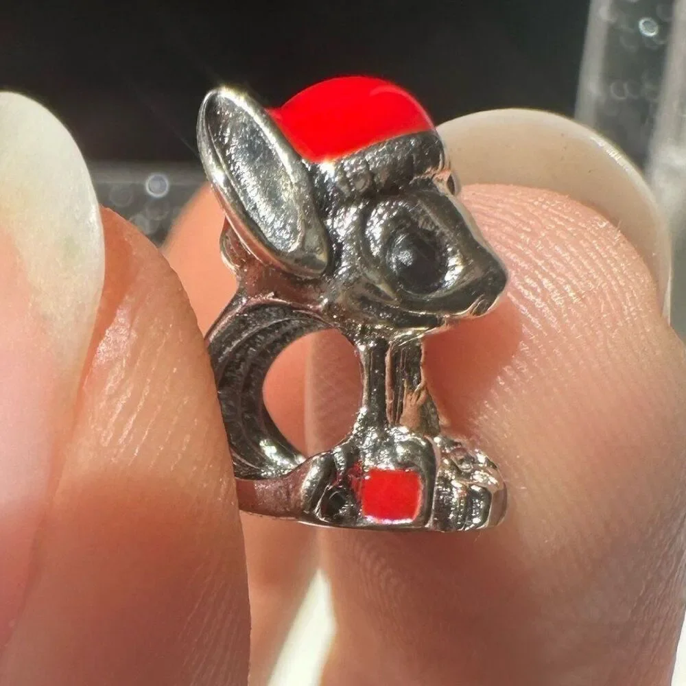 NWOT Stitch Christmas Disney x Pandora FIT Silver Charm 798452C01
